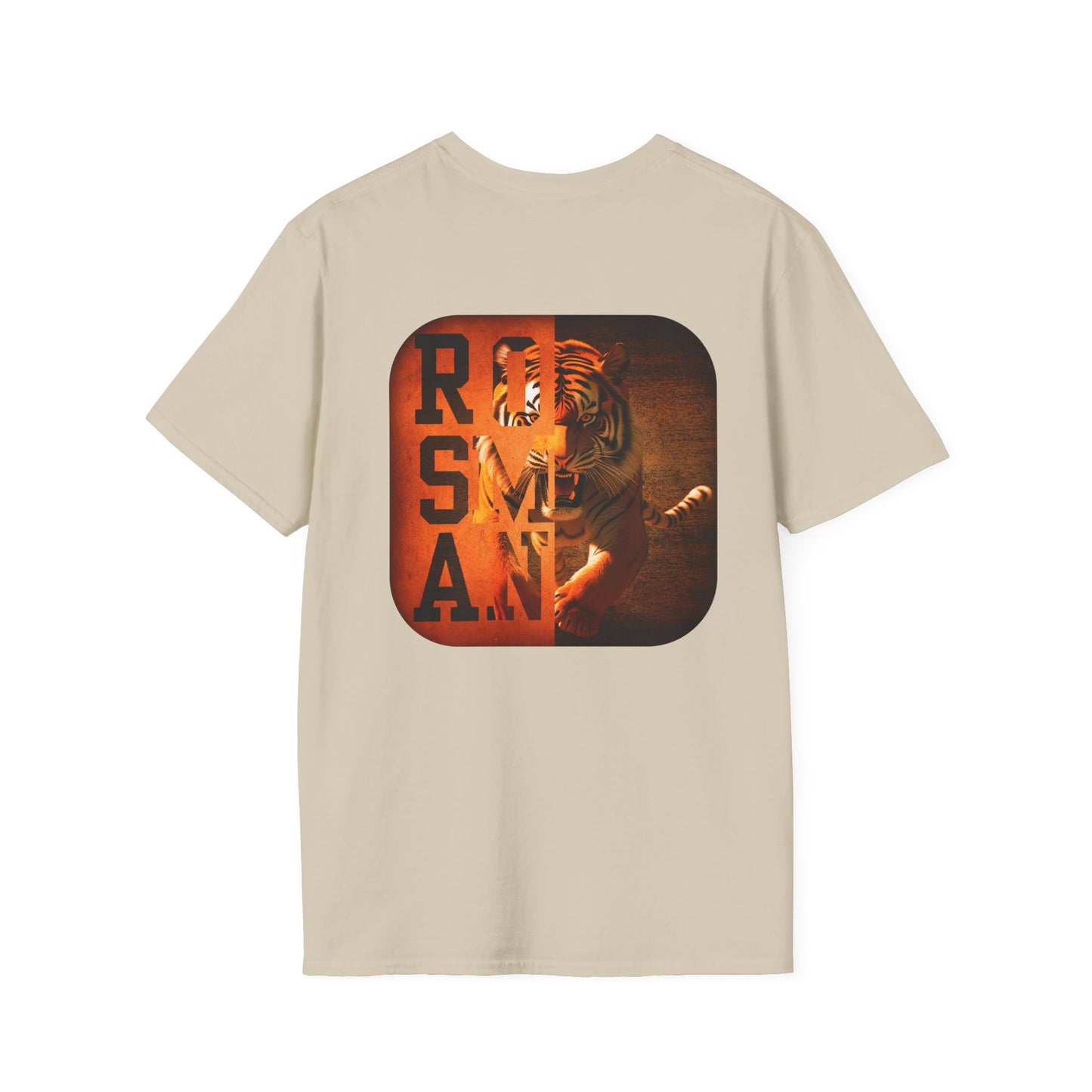 Rosman Tigers Faith & Pride Tee – Cross & Paw Front | Bold Tiger Back Design