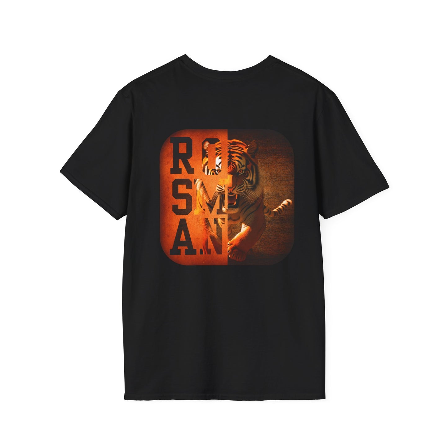 Rosman Tigers Faith & Pride Tee – Cross & Paw Front | Bold Tiger Back Design