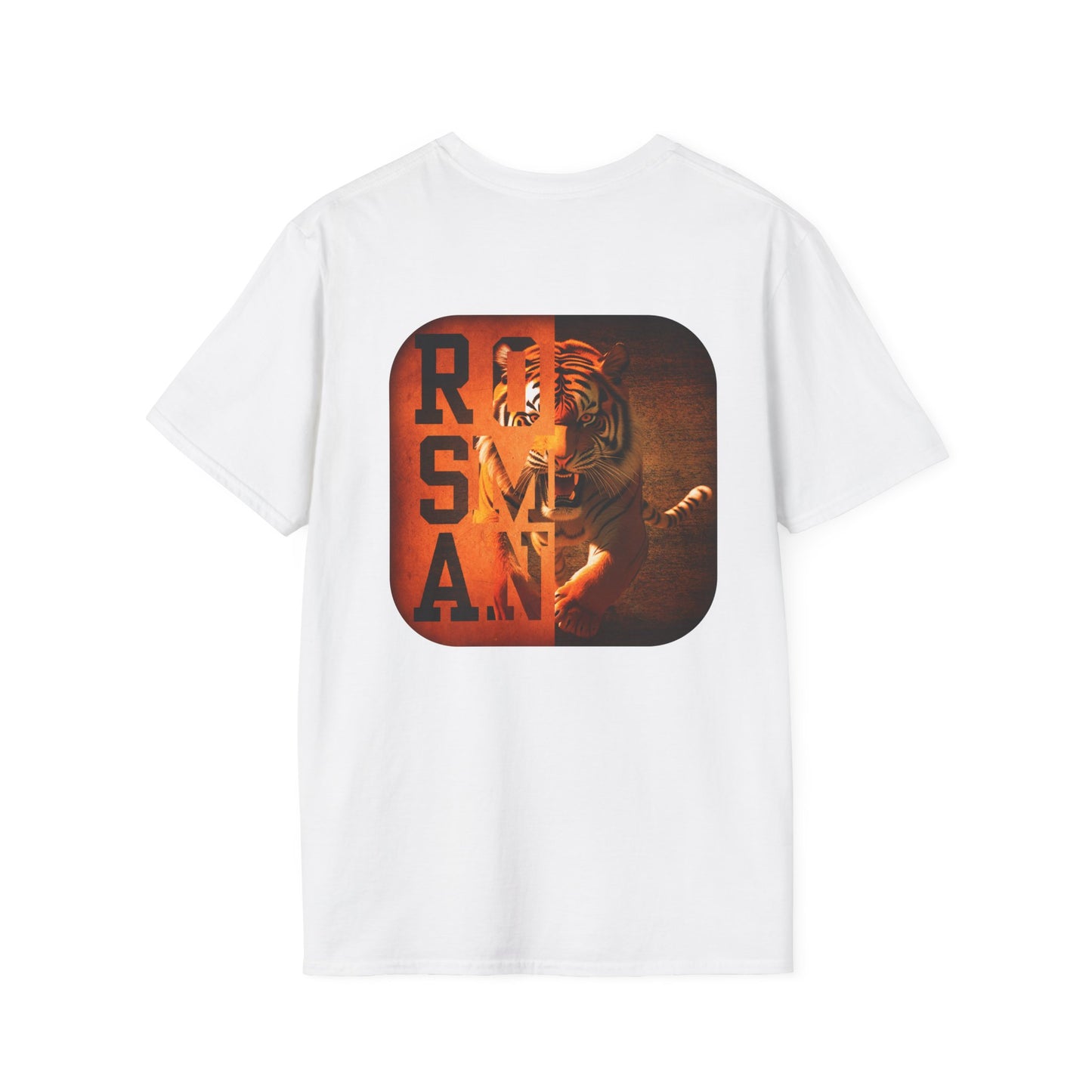 Rosman Tigers Faith & Pride Tee – Cross & Paw Front | Bold Tiger Back Design