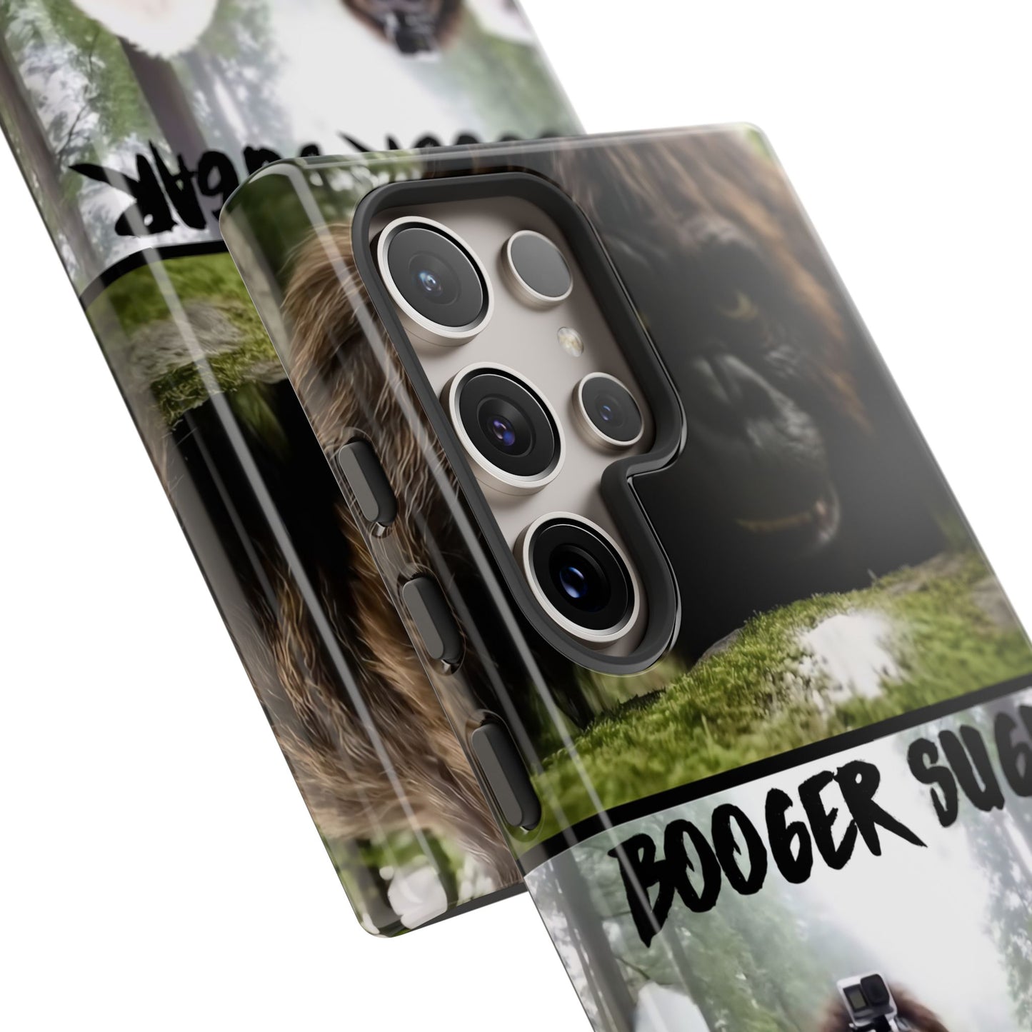Protect your phone with pure cryptid chaos. Bigfoot and Yeti talkin’ booger sugar in full feral fashion. Weird? Yes. Iconic? Absolutely. 🦶❄️💨 #StayMythical