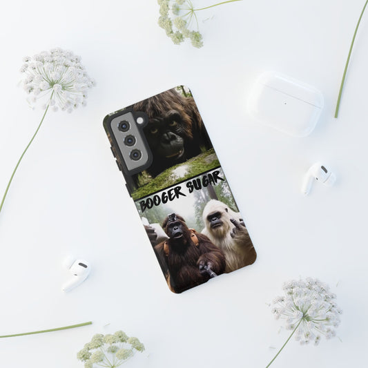 Protect your phone with pure cryptid chaos. Bigfoot and Yeti talkin’ booger sugar in full feral fashion. Weird? Yes. Iconic? Absolutely. 🦶❄️💨 #StayMythical