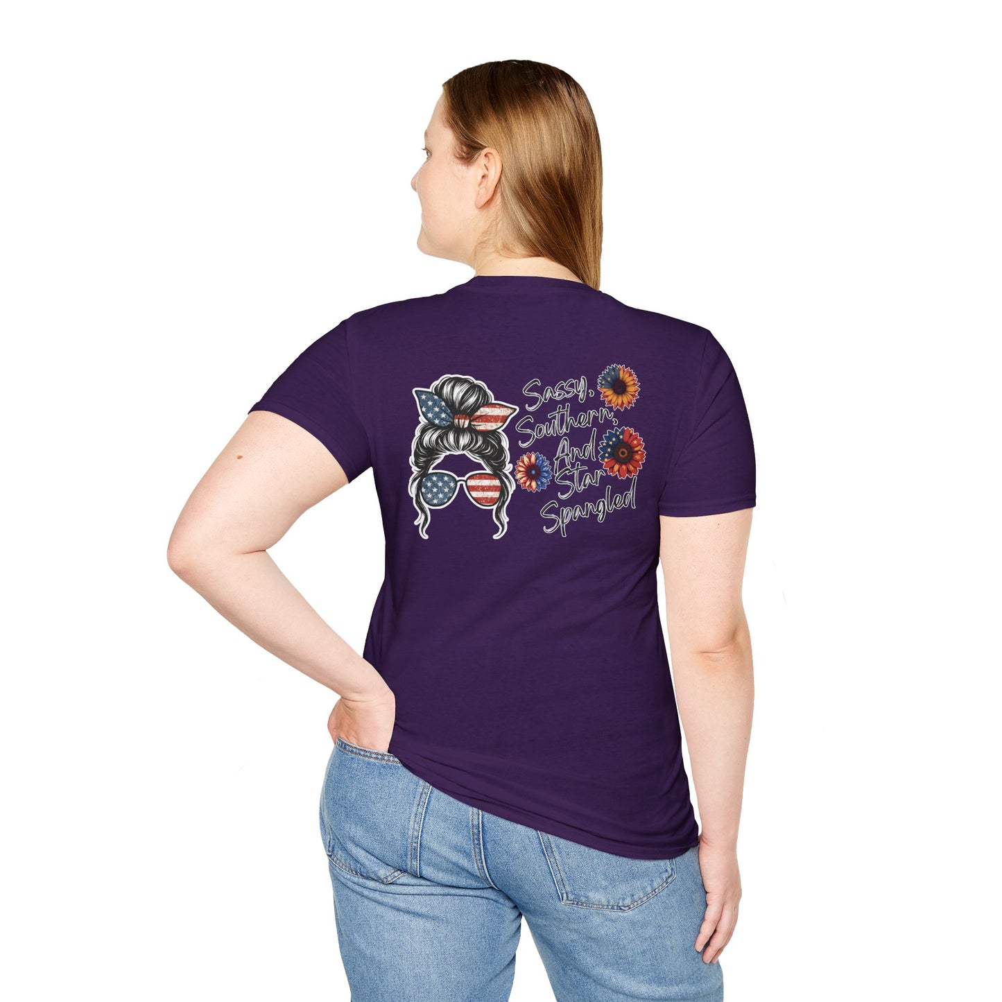 Bold, proud, and full of Southern sass. This “Sassy, Southern, and Star Spangled” tee is perfect for fireworks, front porches, and raising a little patriotic hell.