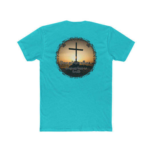 Grace Got Me Walking | Faith + Humor Christian Shirt | Sun & Cross Graphic Tee